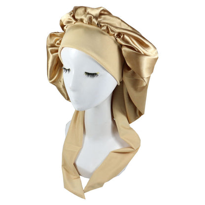 Lace-up Night Silk Home Hat Month