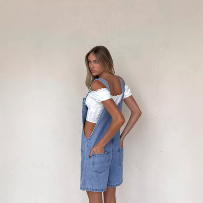 Rodeo Chic Denim Romper
