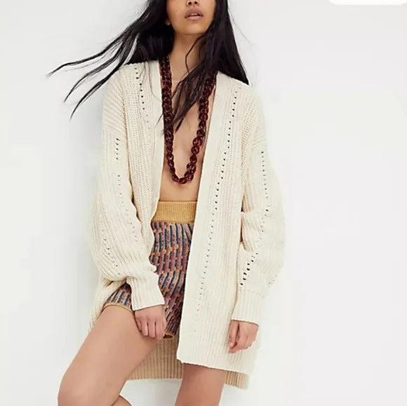 CozyVerve Split Knit Cardigan