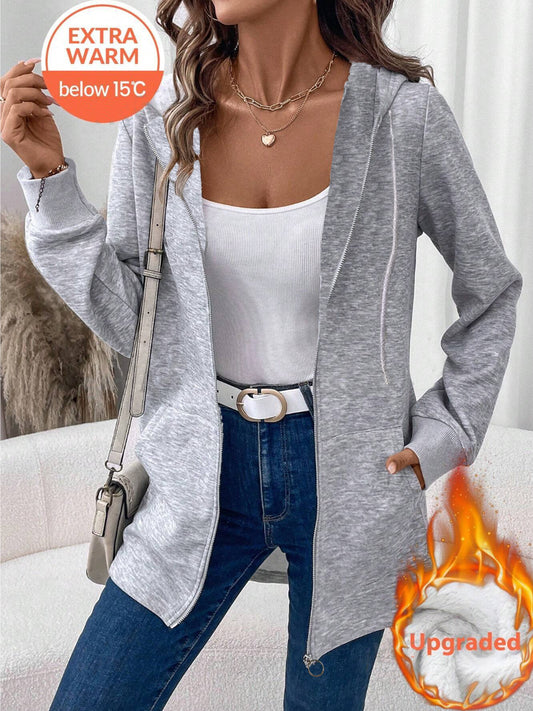 PlushLuxe Hooded Cardigan