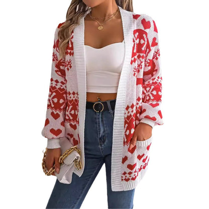 Yuletide Charm Knit Cardigan