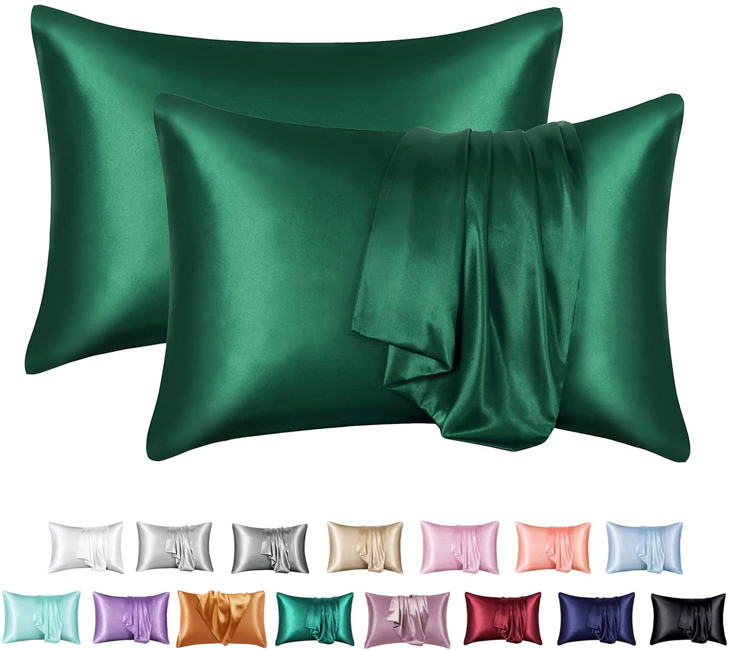 Silk-like Solid Color Pillowcase