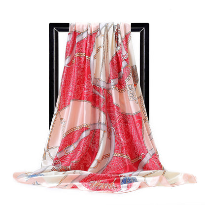 Ladies Chain Rope Silk Fashion Headscarf