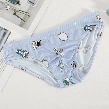 Men's Fashion Ice Silk Pattern Underwear