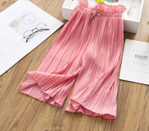 Breathable Ice Silk Wide-leg Pants