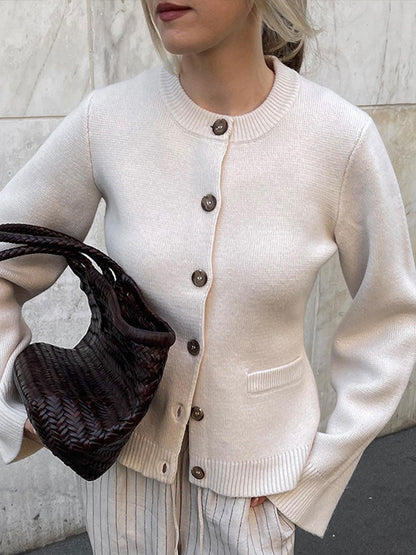 Elegra Slim Cropped Cardigan