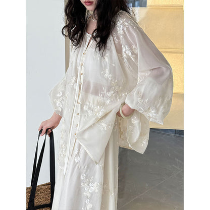 Jade Whisper Embroidered Set