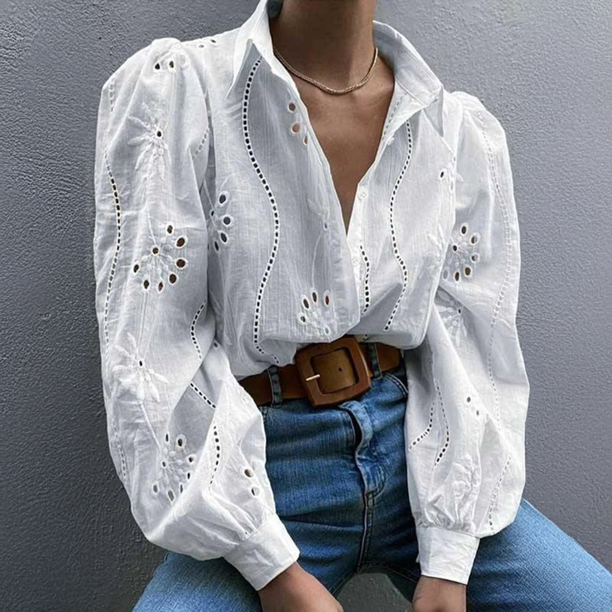 Aeris Whisper Puff Sleeve Cardigan