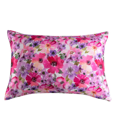 Home Textile Washed Satin Silk-like Printed Pillowcase