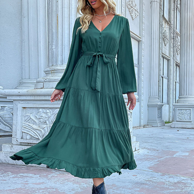 Elowen Drape Long Sleeve Dress