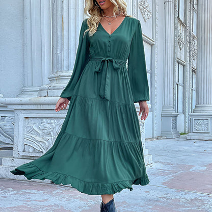 Elowen Drape Long Sleeve Dress