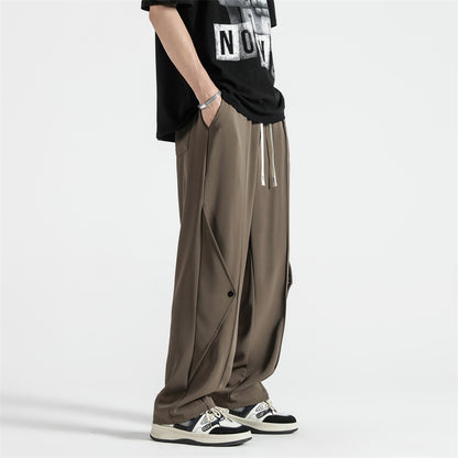 Summer Thin Ice Silk Casual Pants Men