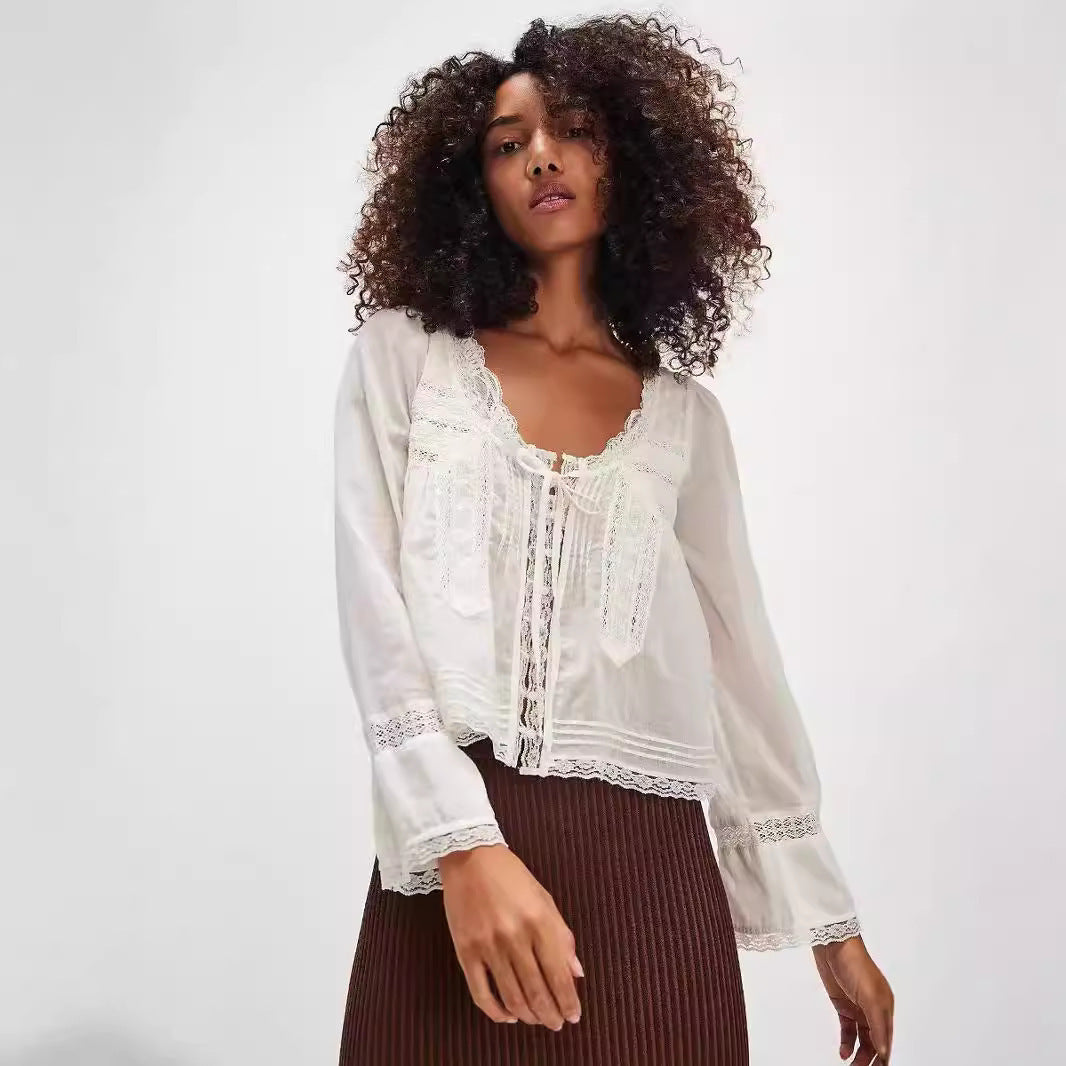 Celestine Lace Collar Blouse