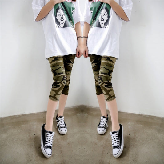 High Stretch Milk Silk Camouflage Shorts