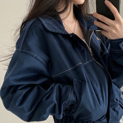 RetroLuxe Drawstring Polo Coat
