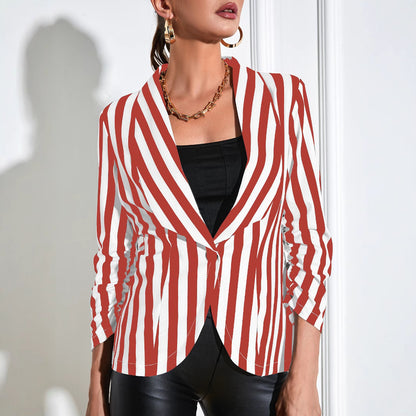 Élan Pleat Cropped Suit Jacket