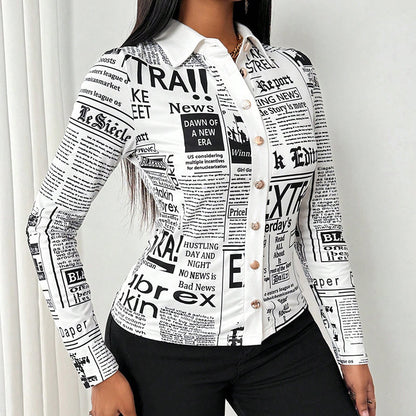 Printella Slim Placket Blouse