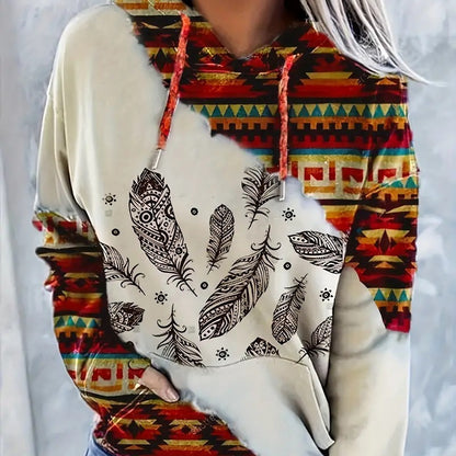 TribalEase Ethnic Hoodie