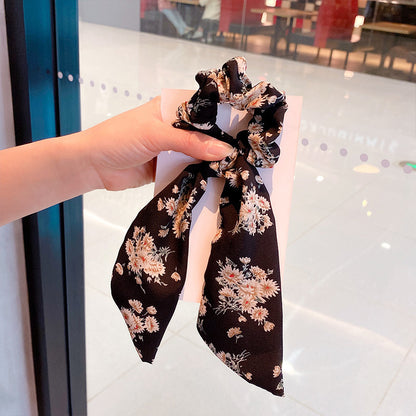 Silk Scarf Headband Women's Summer Turban Spring Tie Hair Accessories