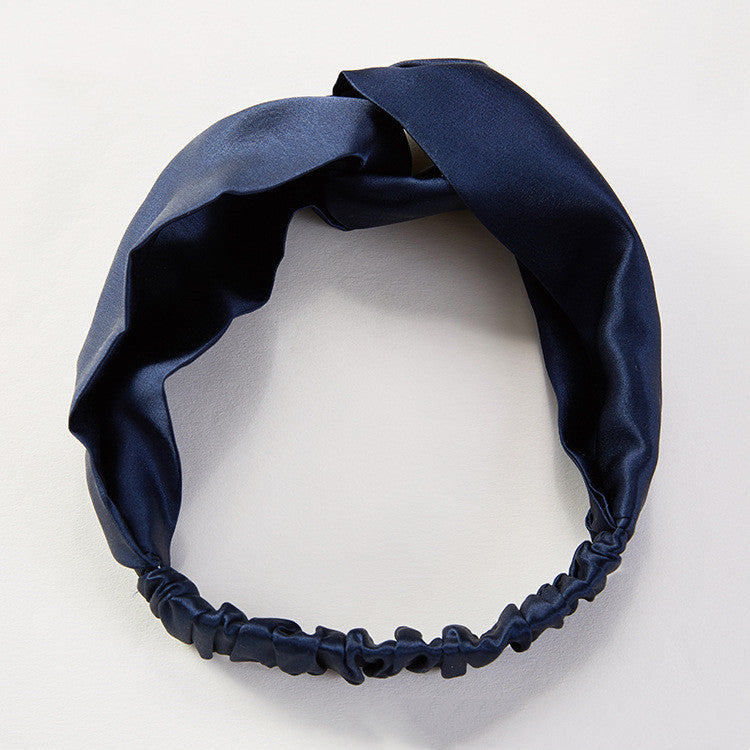 Silk Headband Embellished With  Silk Fabric