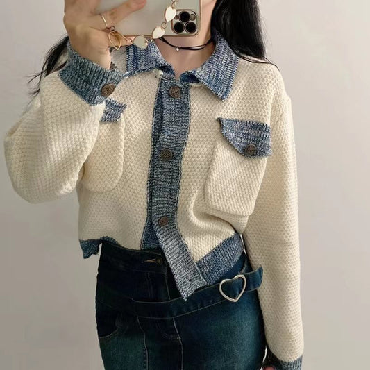 StrataBlend Colorblock Knit Cardigan