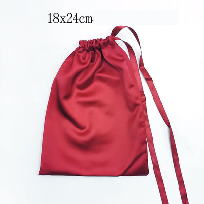 Silk Drawstring Storage Bag Travel Organizer