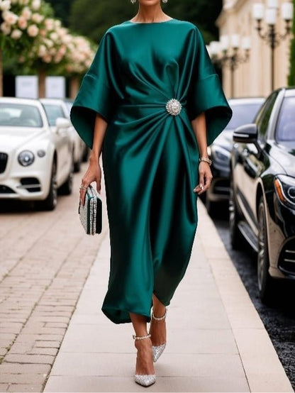 Roselle Pearl Satin Dress