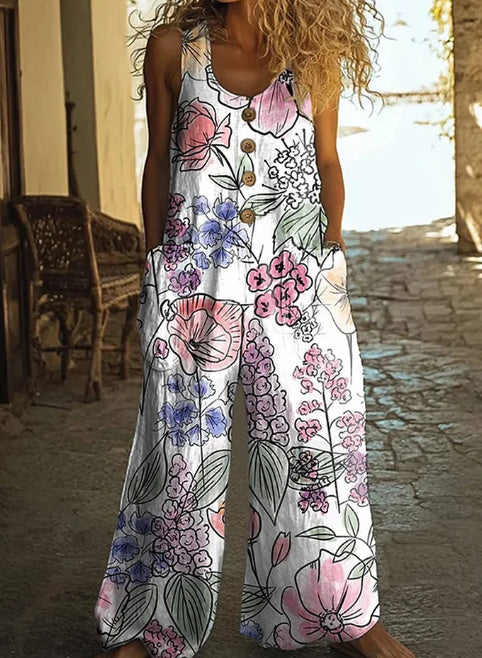 FloraMuse™ Art Jumpsuit