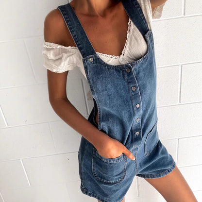 Rodeo Chic Denim Romper