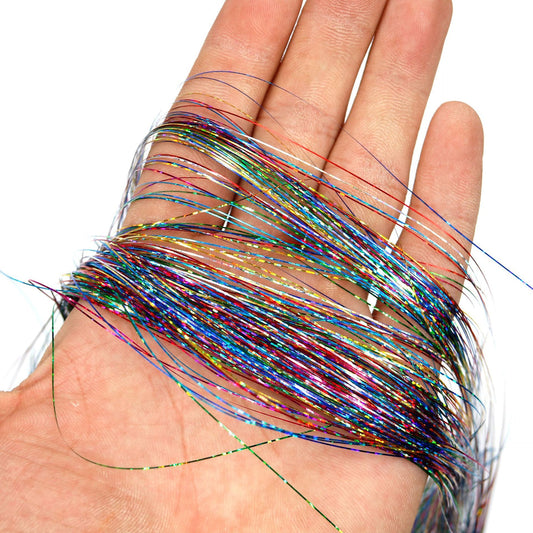 Shiny Rainbow Color Laser Silk Ethnic Hair Rope