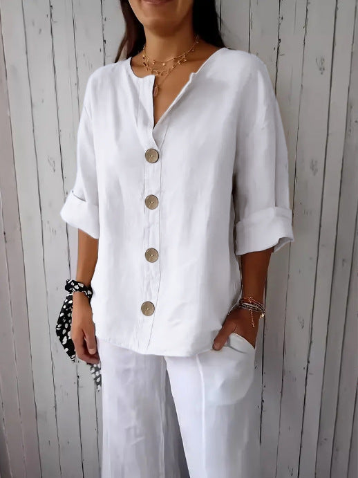 The BreezyVerve V-Neck Top
