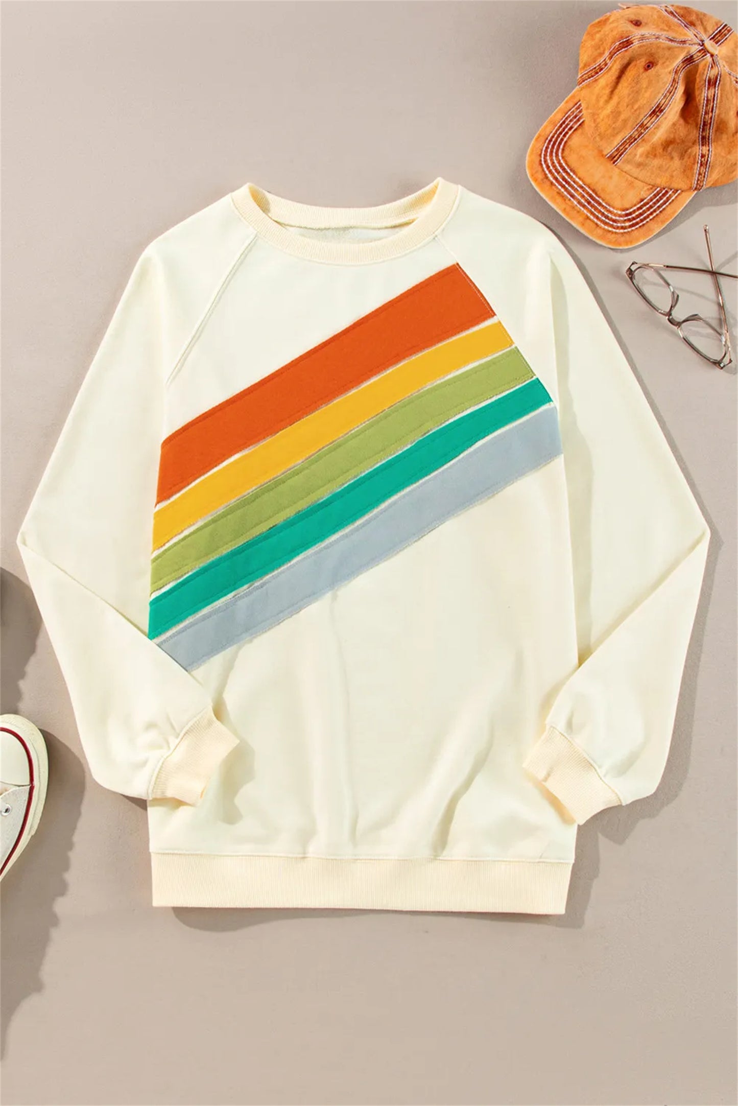 SunsetHue Colorblock Pullover