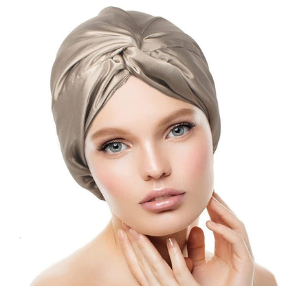 Double Layer  Silk Silk Nightcap Without Any Mark