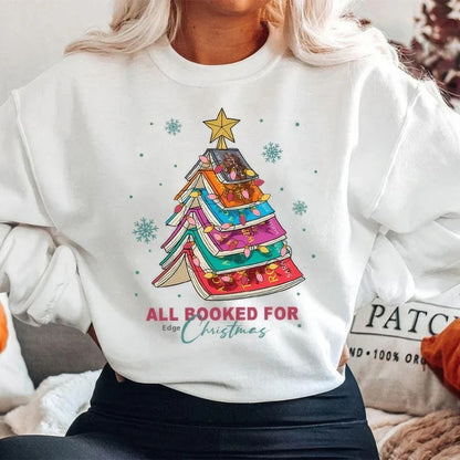 FestiveScript Round-Neck Sweater