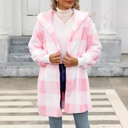 PlaidLuxe Plush Coat