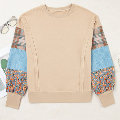 PlaidMingle Long Sleeve Top