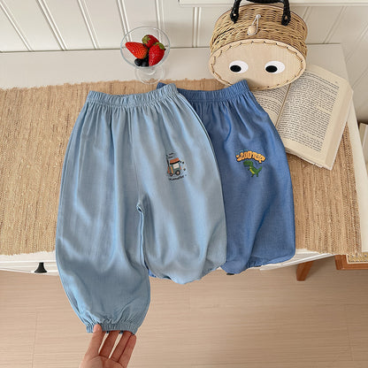 Cartoon Sports Pants Ice Silk Anti-mosquito Thin