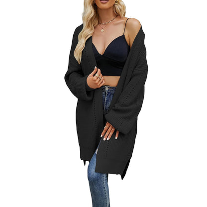 CozyVerve Split Knit Cardigan