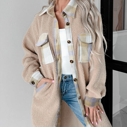 PlaidMuse Woolen Coat