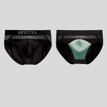 Silk Men's Triangle Underwear With Genuine Silk Crotch And Mesh