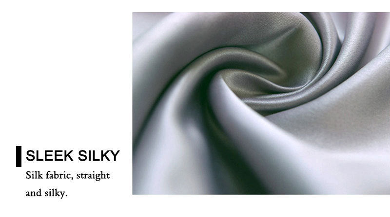 Solid Color Artificial Silk Pillow Cover Plain Zipper