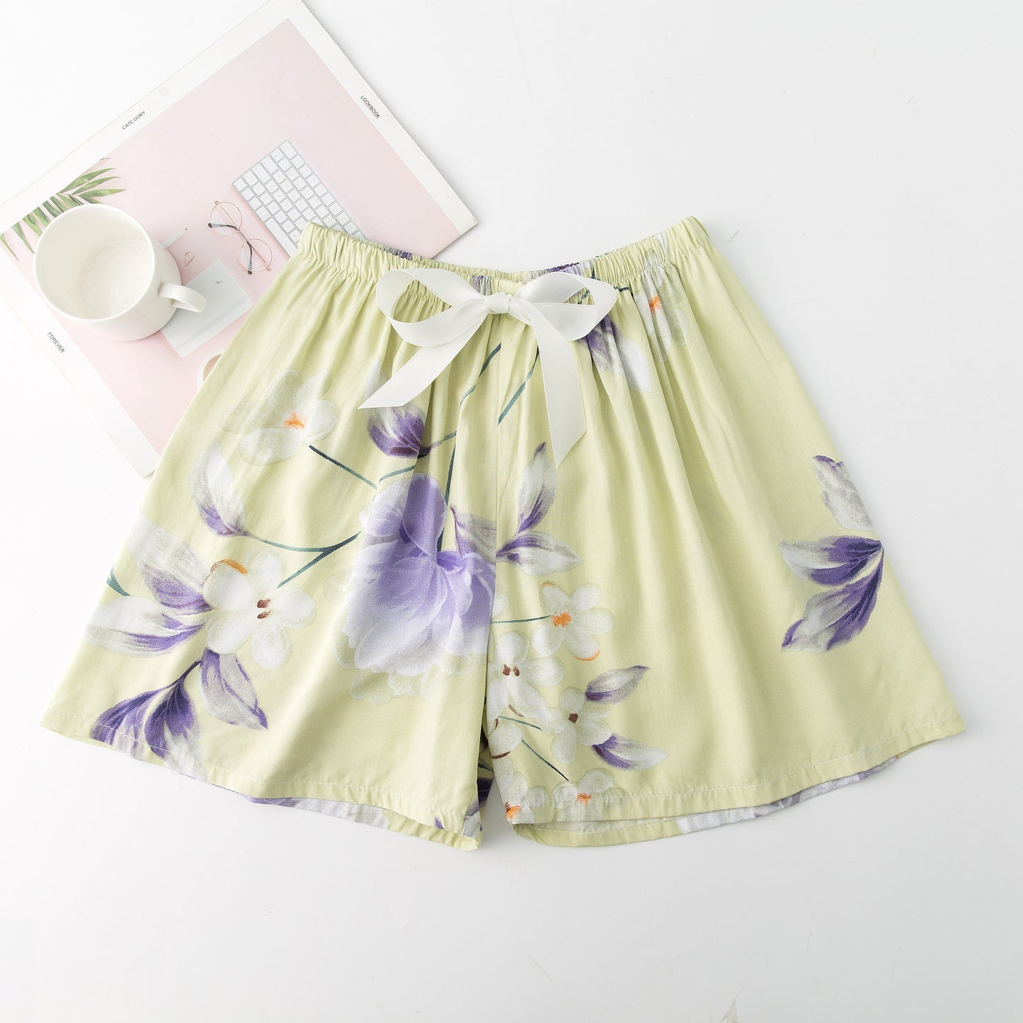 Women's Cotton Silk Pajama Pants Summer