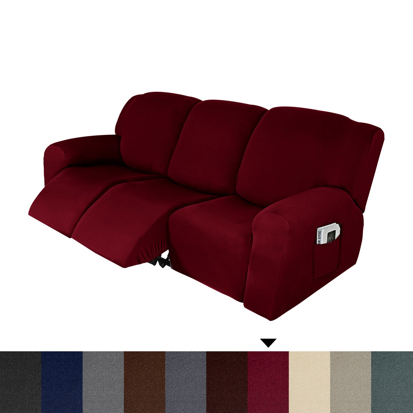 Household Milk Silk Recliner Sofa Cover