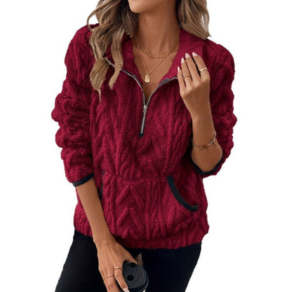 PlushTone Half-Zip Sweater