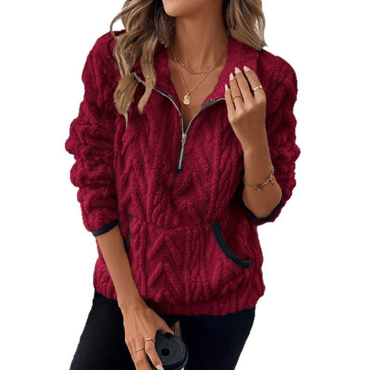 PlushTone Half-Zip Sweater