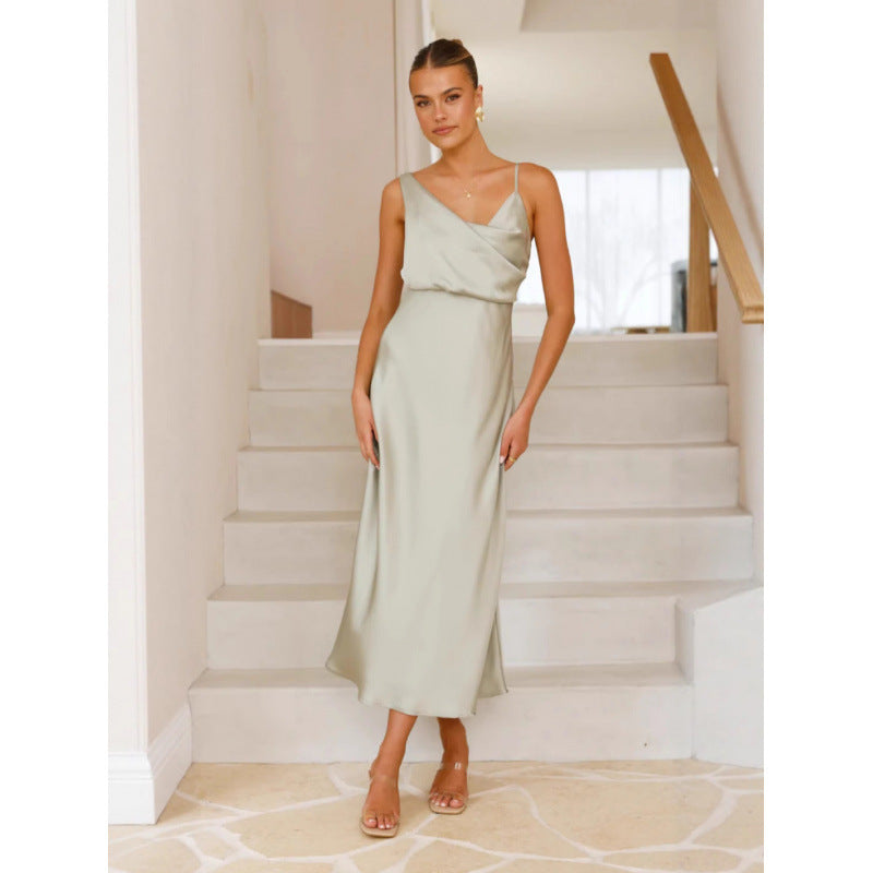 Lumira Satin Slip Dress