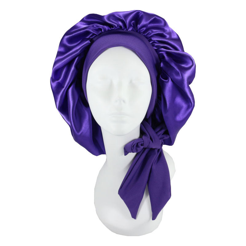 Lace-up Night Silk Home Hat Month