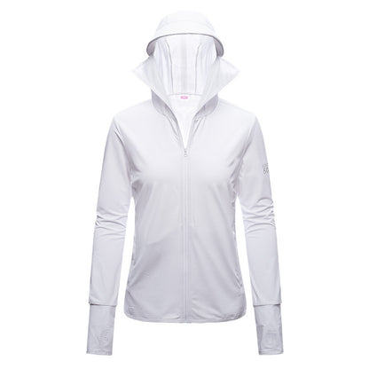 Sun Protection Clothing Women's Long Sleeve UV Protection Breathable Thin Ice Silk