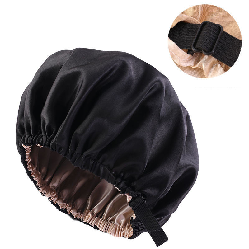 Invisible Flat Adjustment Buckle Simulated Silk Double Layer Round