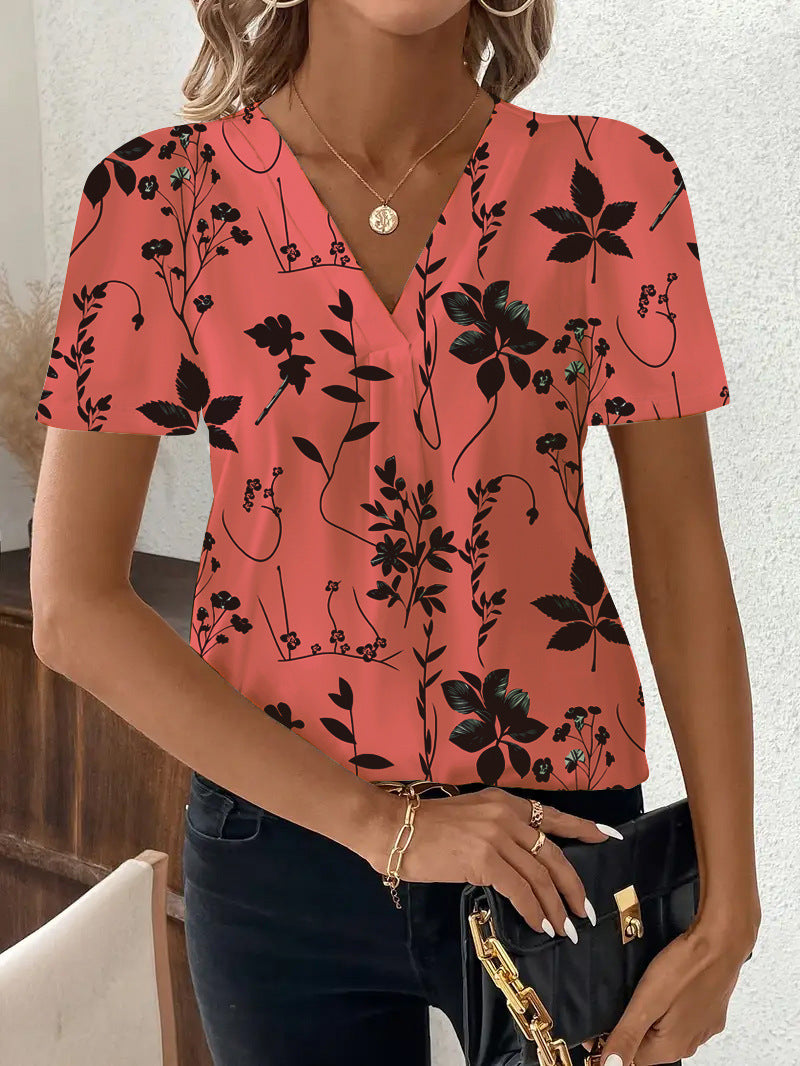 PrintMuse V-Neck Top